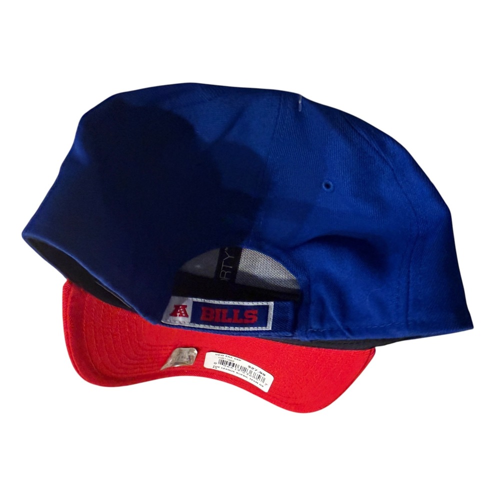 New Era 9Forty Buffalo Bills NFL Cap Men OSFM Blue Red New Strapback Hat - Picture 4 of 5